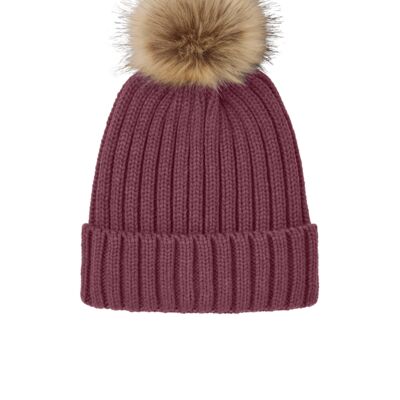 Faux Fur Pom Beanie Thumbnail