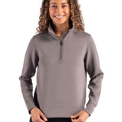 Cutter & Buck Roam Epic Versatility Recycled Womens Quarter Zip Pullover Thumbnail
